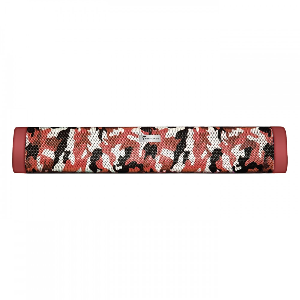 TECHMADE Speaker senza filo camouflage red